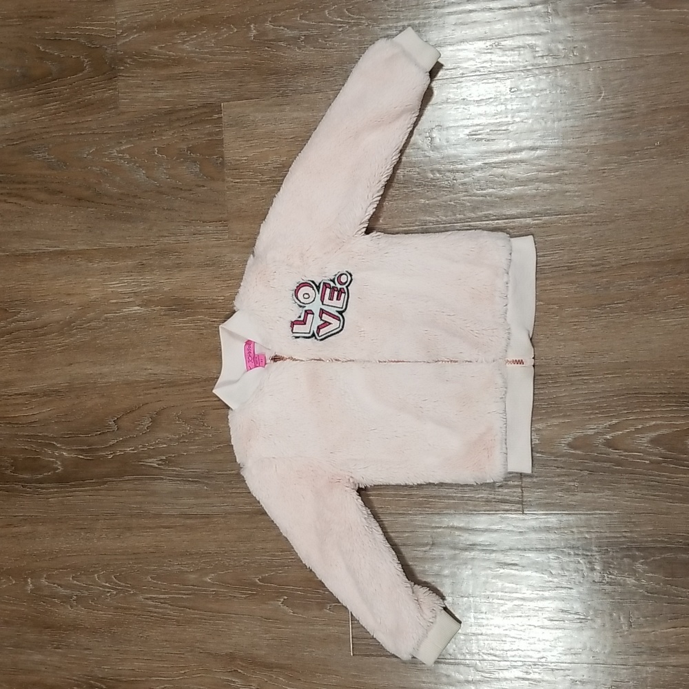(3T) Betsey Johnson Toddler Girl's Teddy Plush Graphic Comfy Contemporary Pastel